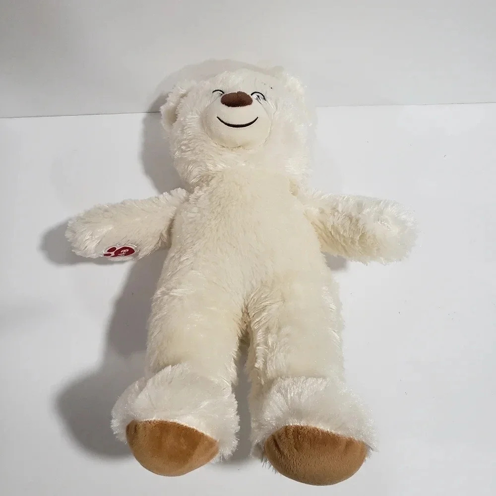 Build A Bear Stuffed Animal Cream Colored Teddy Lil Pudding 15". - Picture 3 of 6